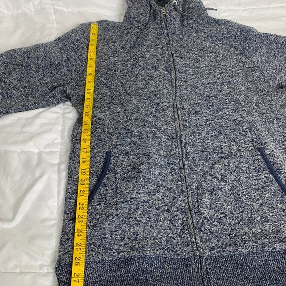 Quiksilver, MensHoodie, Winter, Cozy.FullZip, XLSize, Blue&Grey,SurfStyle,Casual - Picture 14 of 16